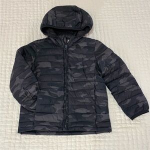 GAP Kids Black Camo Puffer Jacket